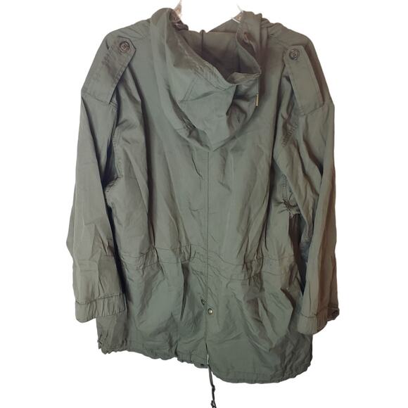 LAUREN Ralph Lauren Olive Green Hooded Transition Jacket, NWT, 1X - Picture 3 of 6